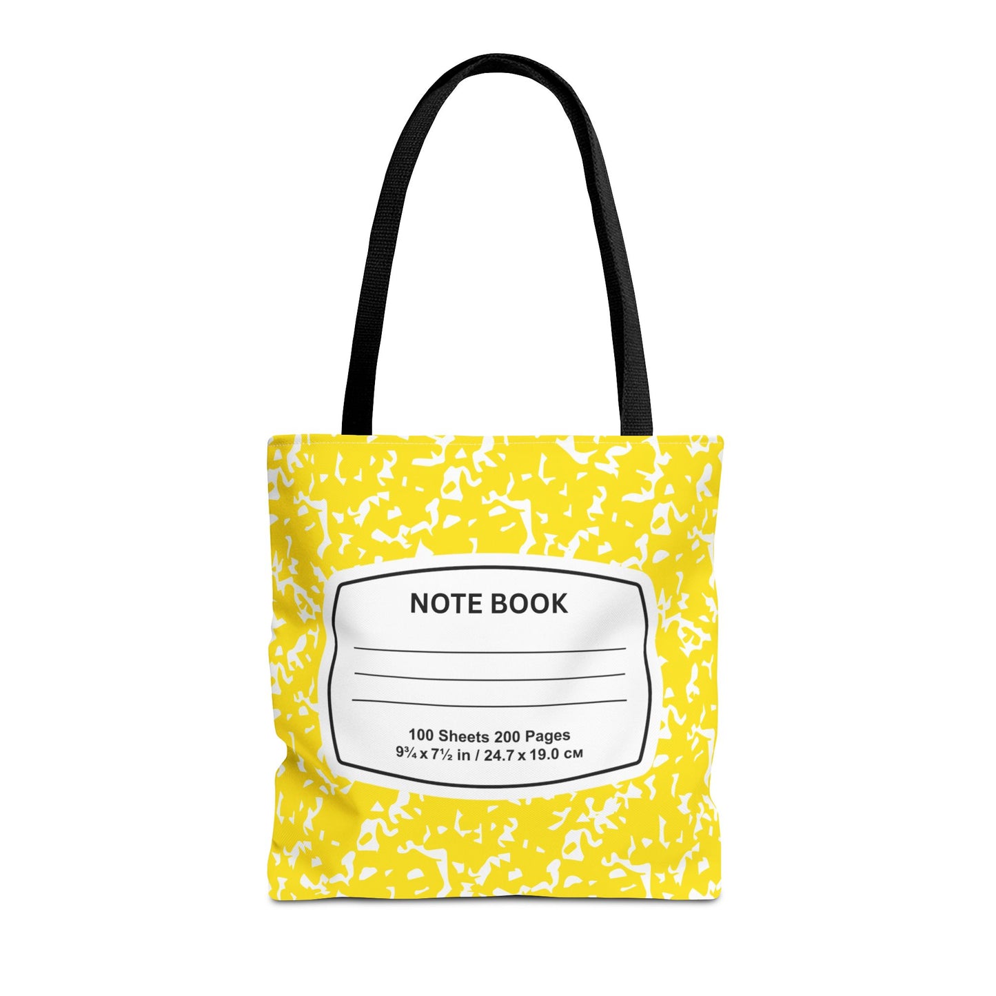 Teacher Tote Bag, School Bag, Back-to-School Accessory, Teacher Gift, Stylish Notebook Tote, Fashionable Classroom Essential, Yellow