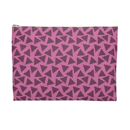 Chic Geometric Accessory Pouch for Travel, Makeup Bag, Organizer, Gift for Her, Modern Print, Daily Essentials