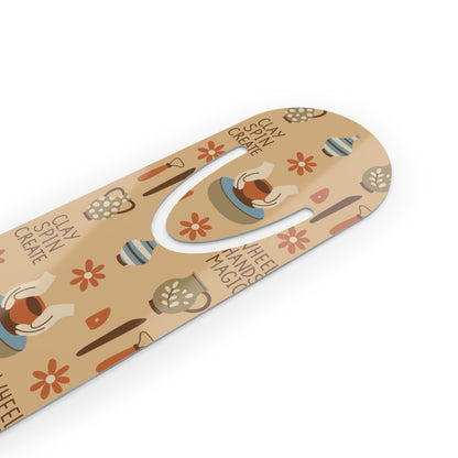 Handmade Pottery Bookmark, Clay Spin Create Bookmark, Unique Gifts for Pottery Lovers, Book Lovers Gift, Creative Reading Accessory