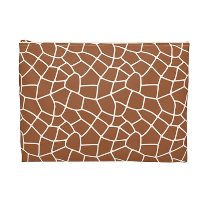 Trendy Giraffe Print Accessory Pouch - Cosmetic Bag, Travel Organizer, Gift for Her, Stylish Storage, Animal Pattern